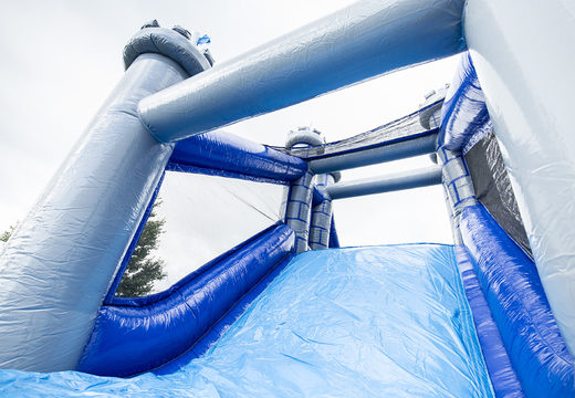 Get your unique 17 meter wide castle themed obstacle course now for kids. Order inflatable obstacle courses at JB Inflatables UK