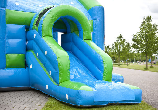 Buy an inflatable multifun bouncy castle for children with a striking 3D object of a large turtle on top of the roof at JB Inflatables UK. Order bouncy castles online at JB Inflatables UK