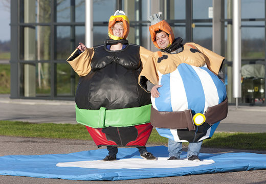 Buy inflatable sumo Asterix & Obelix suits for both young and old. Order inflatable sumo suits online at JB Inflatables UK
