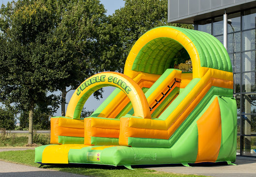 Order a perfect jungle themed inflatable slide for kids. Buy inflatable slides now online at JB Inflatables UK