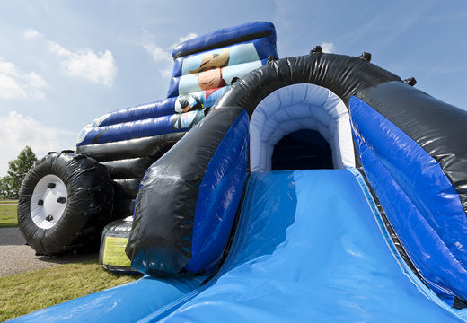Order tractor inflatable covered bouncy castle in blue at JB Inflatables UK. Buy bouncy castles online at JB Inflatables UK