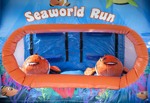 Order an obstacle course in the Seaworld theme for kids. Buy inflatable obstacle courses online now at JB Inflatables UK