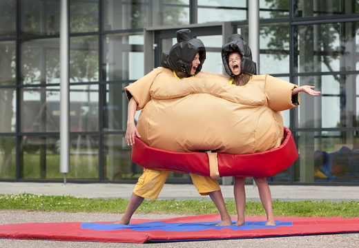 Order inflatable twin sumo suits for kids. Buy bounce houses now online at JB Inflatables UK