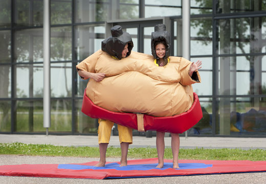 Buy inflatable twin sumo suits for kids. Order bouncy castles now online at JB Inflatables UK