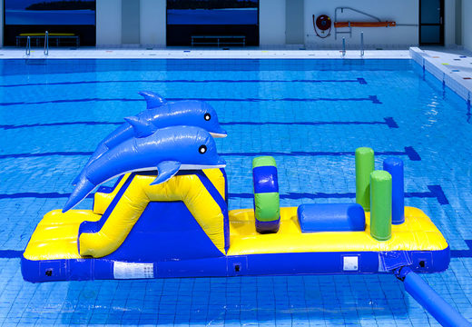 Dolphin run with large obstacle and fun objects for both young and old. Buy inflatable water attractions online now at JB Inflatables UK