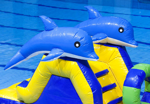 Order slide dolphin run with fun objects for both young and old. Buy inflatable water attractions online now at JB Inflatables UK