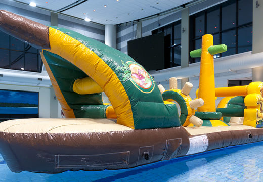 Buy airtight inflatable ship in safari theme for both young and old. Order inflatable water attractions now online at JB Inflatables UK