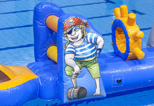 Buy a shark themed mega run swimming pool for both young and old. Order inflatable water attractions now online at JB Inflatables UK