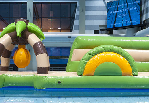 Buy inflatable double jungle run obstacle course for both young and old. Order inflatable obstacle courses online now at JB Inflatables UK
