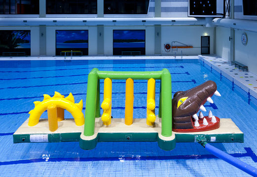 Order the crocodile run obstacle course with fun objects for both young and old. Buy inflatable obstacle courses online now at JB Inflatables UK