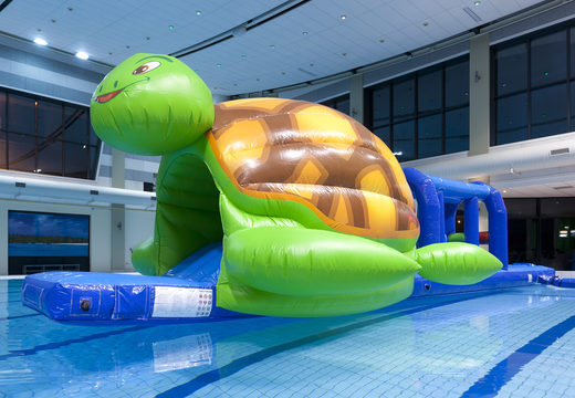 Spectacular Obstacle Run in turtle theme with challenging obstacle objects for both young and old. Buy inflatable pool games now online at JB Inflatables UK