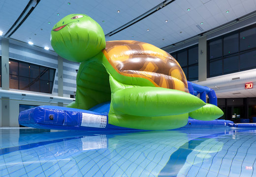 Get spectacular Turtle themed Obstacle Run with challenging obstacle objects for both young and old. Buy inflatable pool games now online at JB Inflatables UK