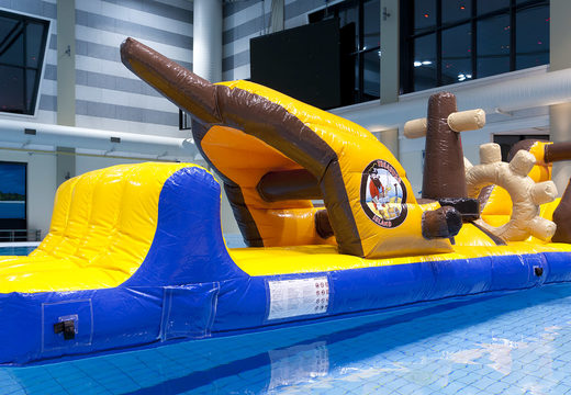 Buy unique inflatable obstacle course in the theme pirate ship run with fun objects for both young and old. Order inflatable pool games now online at JB Inflatables UK