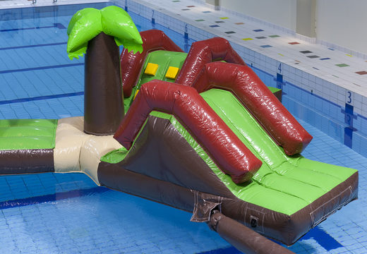 Buy a unique double 16 meter long Hawaii Run XL inflatable obstacle course with various exciting objects for both young and old. Order inflatable pool games now online at JB Inflatables UK
