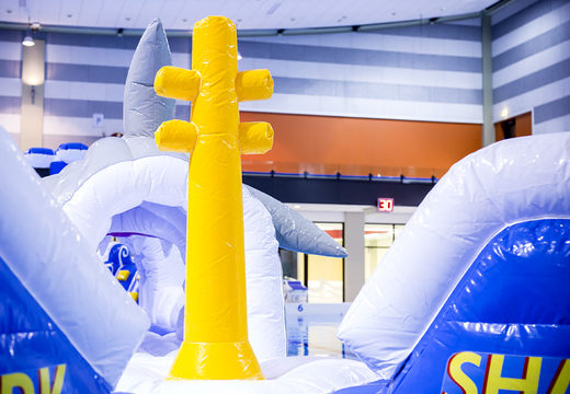 Buy a unique inflatable hair run obstacle course in a unique design with funny 3D objects and no less than 2 slides for both young and old. Order inflatable pool games now online at JB Inflatables UK
