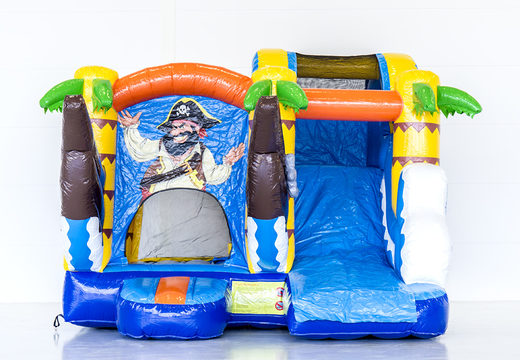 Order a small indoor inflatable multiplay bouncer in pirate theme for children. Buy inflatable bouncers online at JB Inflatables UK