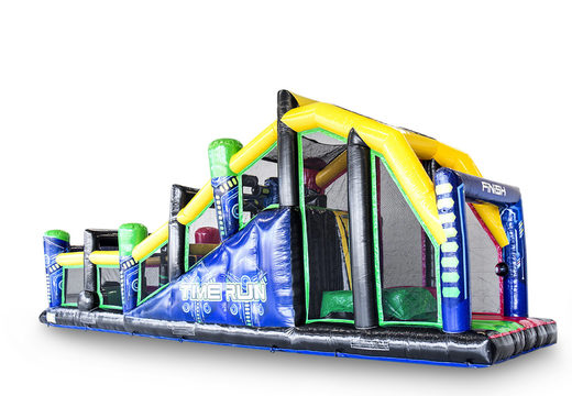 Order IPS Time Run 15m obstacle course with spot holders on the walls for kids. Buy inflatable obstacle courses online now at JB Inflatables UK
