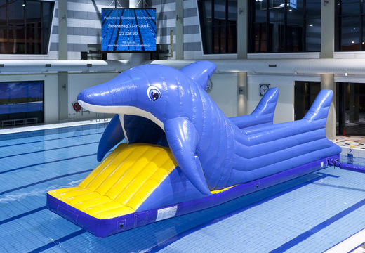 Order unique inflatable Obstacle Run in dolphin theme with challenging obstacle objects for both young and old. Buy inflatable water attractions online now at JB Inflatables UK