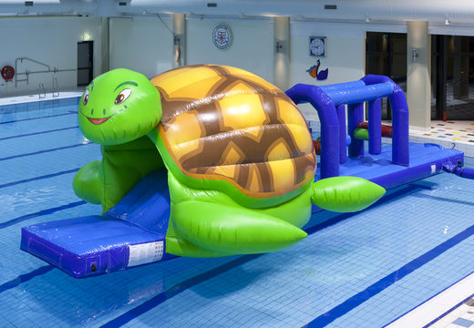 Buy airtight obstacle run in turtle theme with challenging obstacle objects for kids. Order inflatable obstacle courses online now at JB Inflatables UK