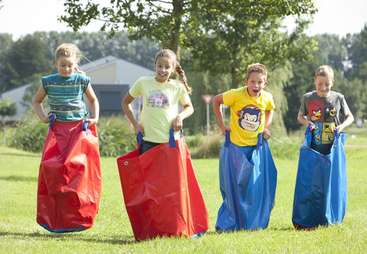 Get red and blue sack race bags for both old and young online now. Buy inflatable items online at JB Inflatables UK