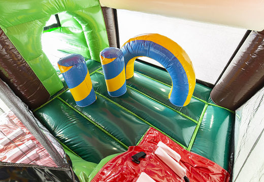 Order inflatable indoor multiplay bouncer with slide in farm theme for kids. Buy inflatable bouncers online at JB Inflatables UK