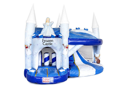 Order an ice themed bouncy castle with a slide for children. Buy inflatable bouncy castles online at JB Inflatables UK