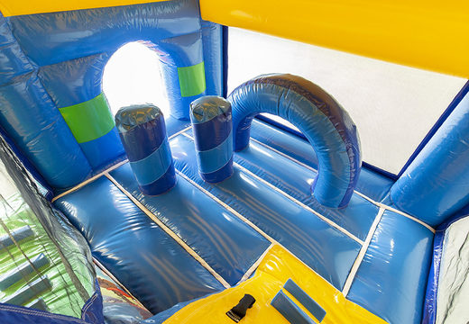 Order a seaworld-themed bounce house with a slide for children. Buy inflatable bounce houses online at JB Inflatables UK