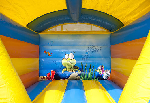 Mini-roofed seaworld-themed bouncy castle for kids for sale. Buy bouncy castles online at JB Inflatables UK 