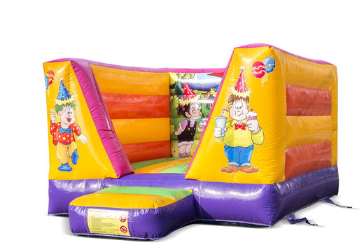 Buy a small open inflatable bounce house in party theme for kids. Bounce houses ares online available at JB Inflatables UK 