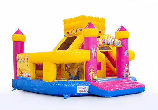 Order a multifunctional Funcity party bouncy castle for children. Buy bouncy castles online at JB Inflatables UK