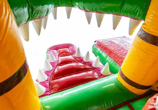 Indoor multiplay Jungleworld bouncy castle in a unique design, buy a slide and 3D objects for children. Order bouncy castles online at JB Inflatables UK