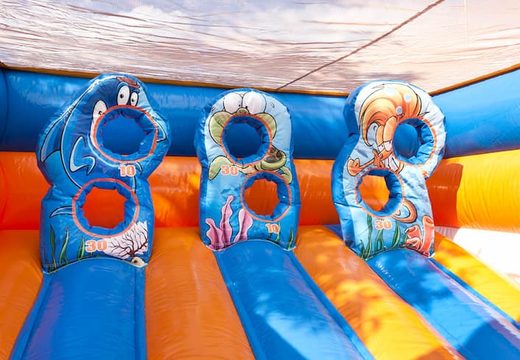 Order Shooting gallery seaworld bouncy castle with shooting game for kids. Buy inflatable bouncy castles online at JB Inflatables UK