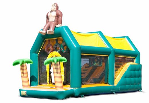 Order shooting combo jungle bouncy castle with shooting game and slide for kids. Buy bouncy castles online at JB Inflatables UK