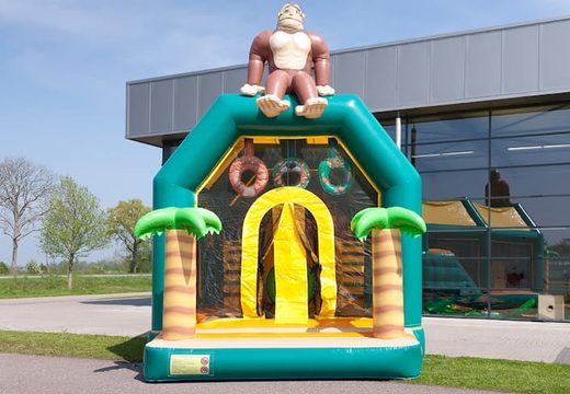 Order shooting combo jungle bouncy castle with cover, shooting game and slide for kids. Buy bouncy castles online at JB Inflatables UK