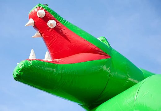 Order unique standard crocodile bouncers with a 3D object on top for children. Buy bouncers online at JB Inflatables UK