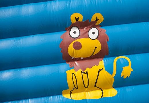 Super bouncer with roof in giraffe theme for kids. Buy bouncers online at JB Inflatables UK