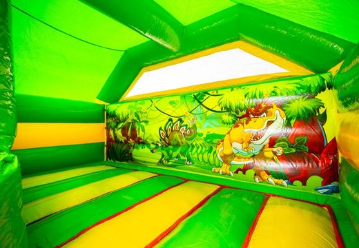 Buy an indoor inflatable Slide Combo Dubbelslide in the Dino theme online from JB