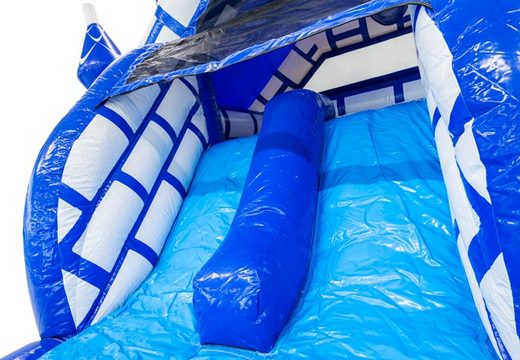 Buy blue and white slide from the inflatable castle Slide Combo Dubbelslide at JB