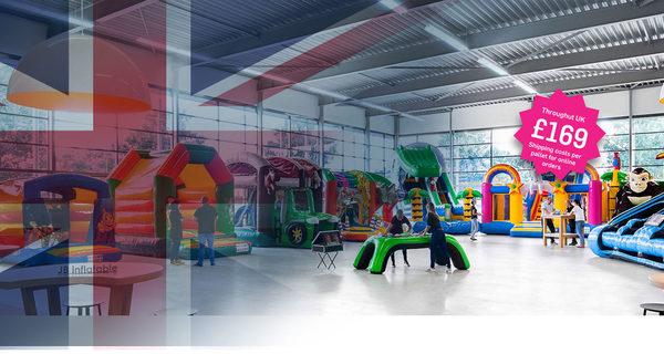 Showroom JB with all kinds of inflatables for sale