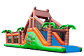 Unique jungle themed obstacle course with 7 game elements and colorful objects to buy for kids. Order inflatable obstacle courses now online at JB Inflatables UK