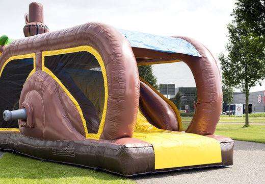 Buy inflatable 8 meter obstacle course with pirate themed 3D objects for kids. Order inflatable obstacle courses now online at JB Inflatables UK