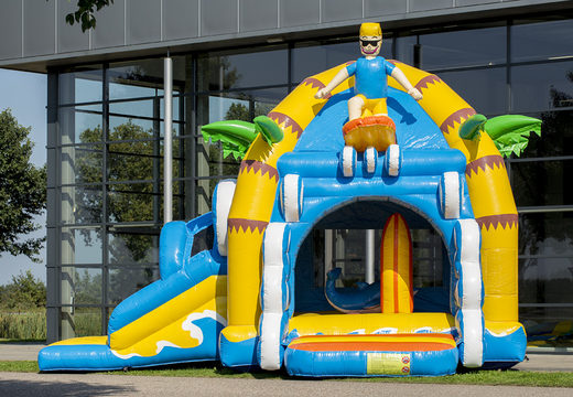 Order multifun super beach bouncy castle with slide for kids. Buy inflatable bouncy castles online at JB Inflatables UK