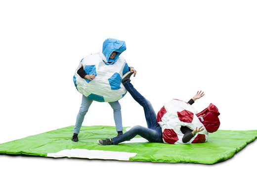 Buy inflatable sumo soccer suits for kids. Order bouncy castles now online at JB Inflatables UK