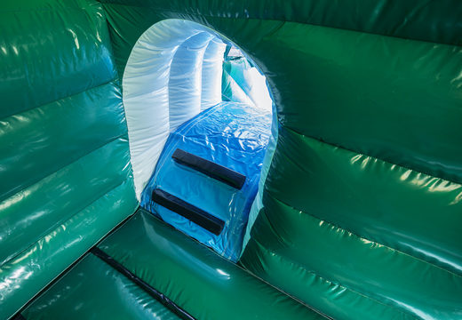 Order inflatable indoor multiplay maxi multifun green bounce house with slide in tractor theme for children. Buy bounce houses online at JB Inflatables UK