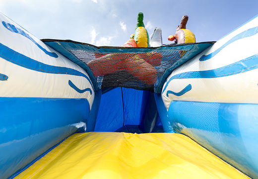 Buy inflatable slide combo seaworld-themed bounce house for kids. Inflatable bounce houses with slide to buy at JB Inflatables UK 