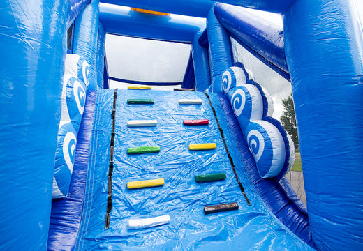 Surf themed obstacle course with 7 game elements for children. Buy inflatable obstacle courses online now at JB Inflatables UK
