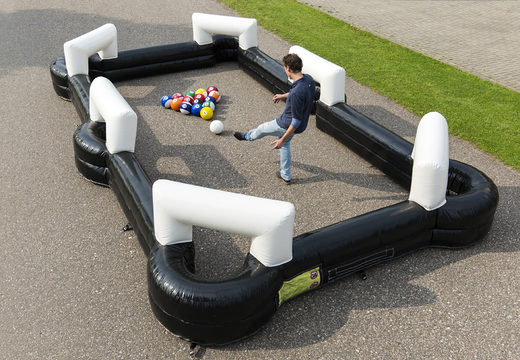 Buy inflatable football billiards for both young and old. Order inflatable football billiards now online at JB Inflatables UK