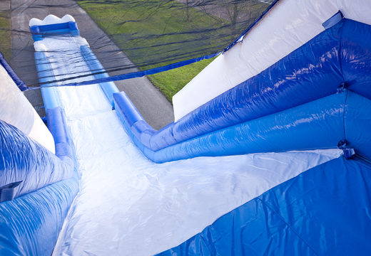Get your inflatable monster slide 8 meters high and 54 meters long with a double staircase online for kids. Order inflatable slides now at JB Inflatables UK