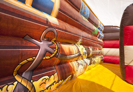 Order a slide with the theme Pirates world with 3D obstacles for kids. Buy inflatable slides now online at JB Inflatables UK