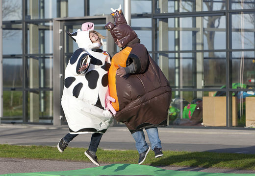 Order inflatable sumo suits in the Cow & Bull theme for both young and old. Buy inflatable sumo suits online at JB Inflatables UK